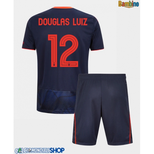 Maglie da calcio Nottingham Forest Douglas Luiz #12 Terza Maglia Bambino 2025-26 Manica Corta + Pantaloni corti)